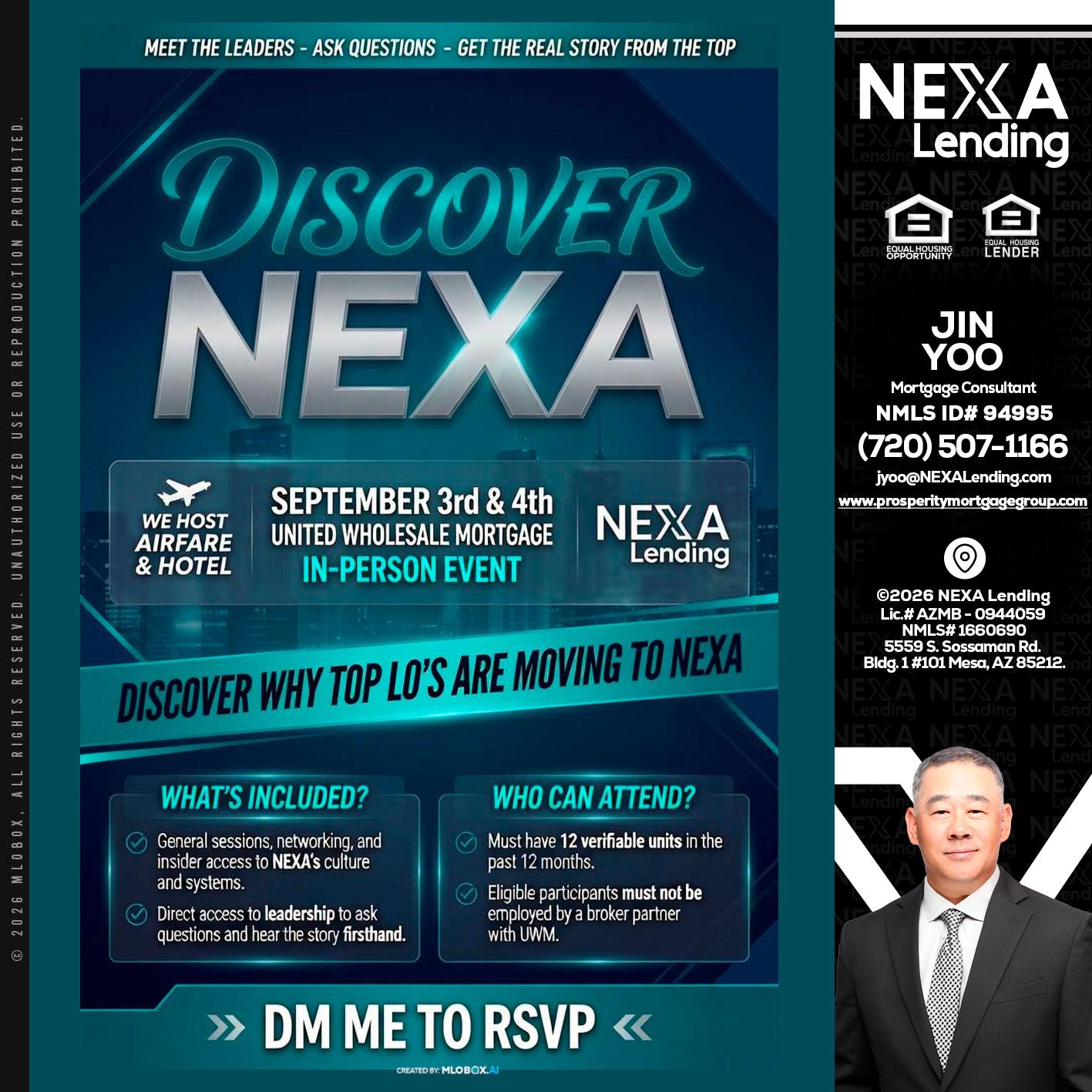 DISCOVER NEXA - Jin Yoo -Mortgage Consultant
