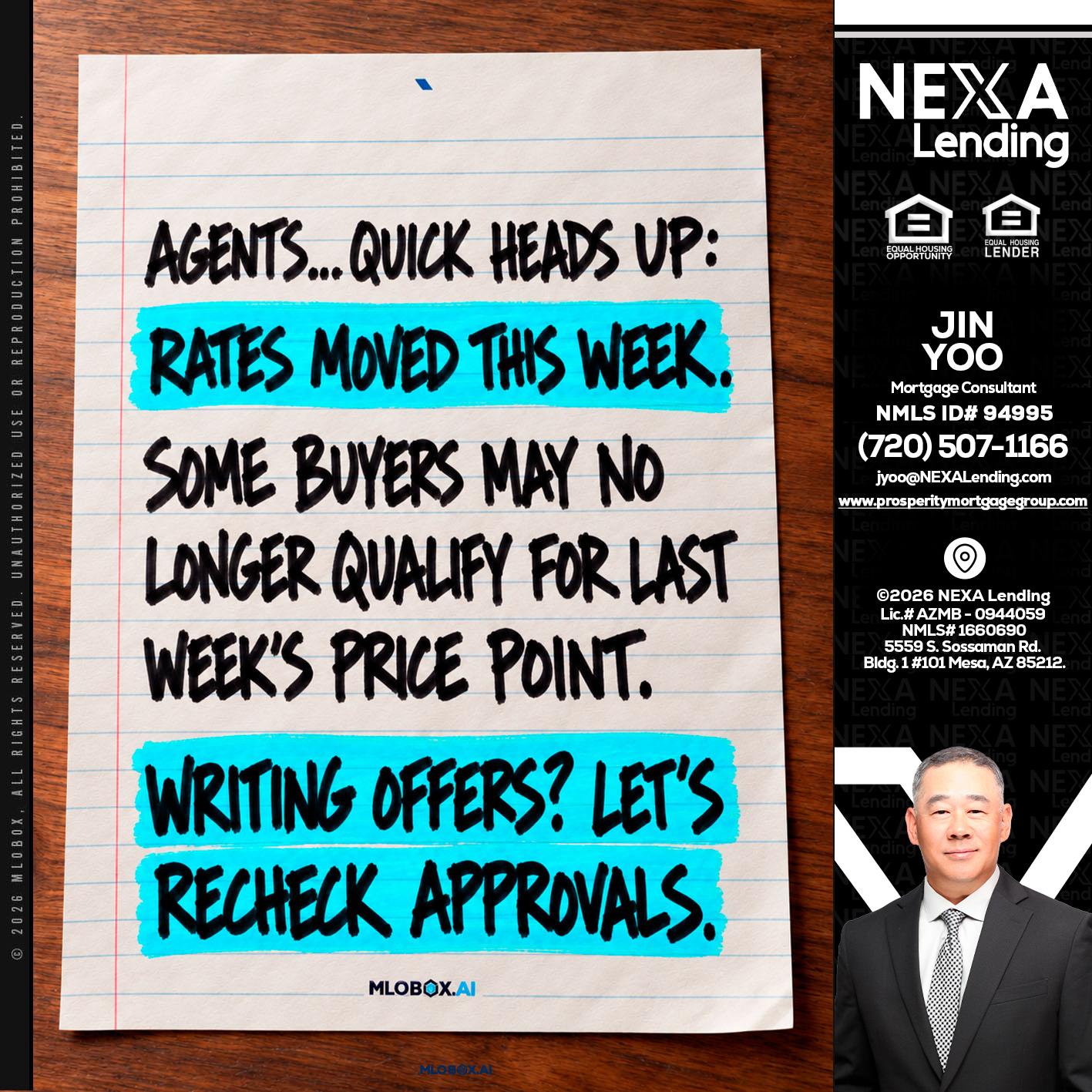 AGENTS - Jin Yoo -Mortgage Consultant