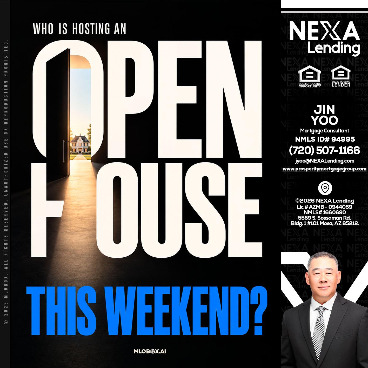 OPEN HOUSE - Jin Yoo -Mortgage Consultant